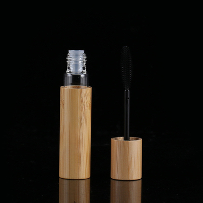 10ml empty bamboo mascara tube, mascara brush, bamboo growth liquid bottle