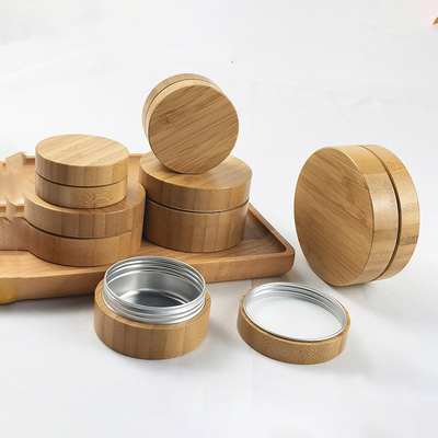 bamboo 20g 25g 30g 50g 100g cosmetic cream jar/wooden cosmetic jar /bamboo cosmetic packaging
