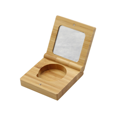 Bamboo eye shadow box, bamboo powder cake box