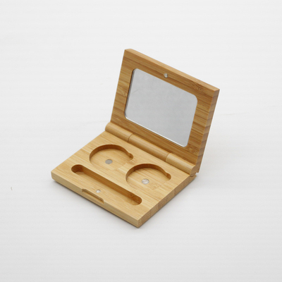 Bamboo eye shadow box, bamboo powder cake box