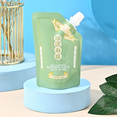 100ml 500ml Customized aluminum foil body lotion/Shampoo/Mask packaging bag stand up spout pouches with Nozzle