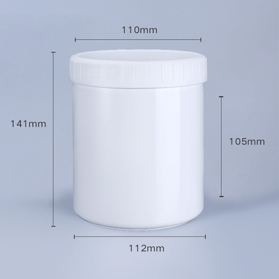1L Plastic Jar White For Liquid Canning Glue Chemical Plastic Can