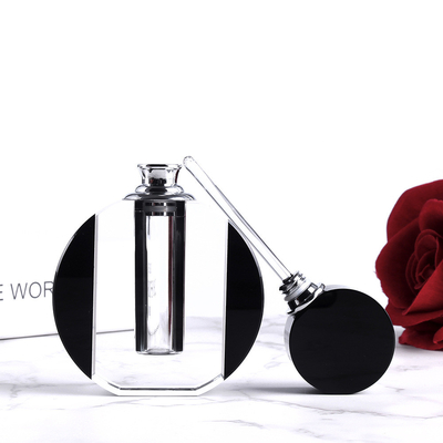 Crystal 3ml perfume bottle, empty essential oil bottle, black crystal cosmetic packaging container