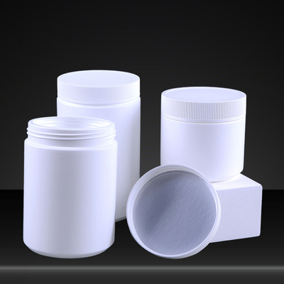 250ml 500ml 700ml 850ml 1000ml White PE big mouth plastic bottle, powder packaging can, plastic jar jar