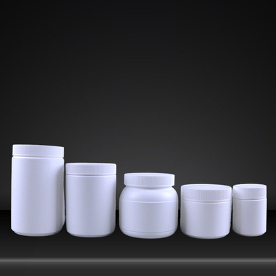 250ml 500ml 700ml 850ml 1000ml White PE big mouth plastic bottle, powder packaging can, plastic jar jar