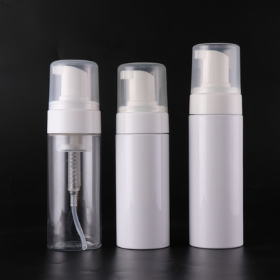 Empty Plastic Foam Pump Bottle 30ml 50ml 60ml 100ml 150ml 200ml clear white blue PET facial cleanser mousse foam pump bo