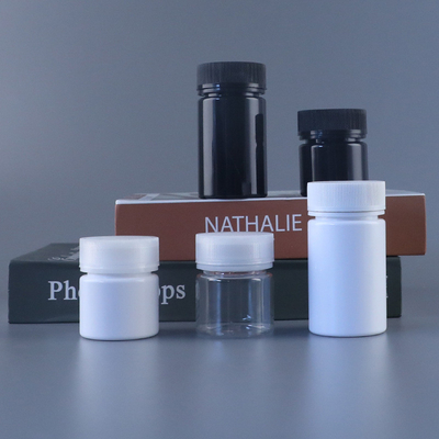 60ml120ml food packaging jar, health care bottle with anti-theft cap, pet white jar