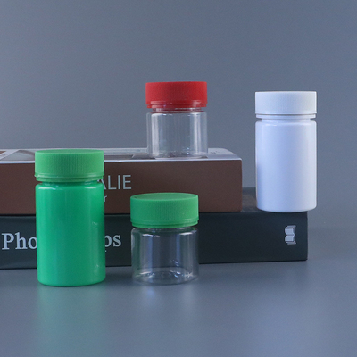 60ml120ml food packaging jar, health care bottle with anti-theft cap, pet white jar