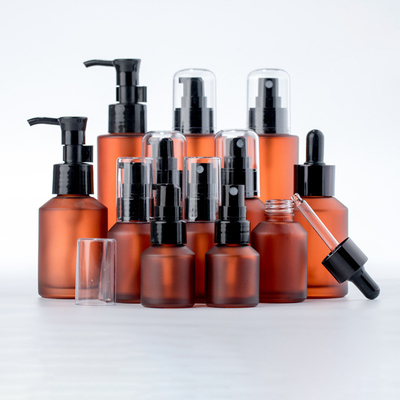 Light-proof glass spray toner moisturizing alcohol spray bottle, lotion pump, essential oil cosmetic bottle, brown dropp