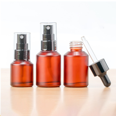 Light-proof glass spray toner moisturizing alcohol spray bottle, lotion pump, essential oil cosmetic bottle, brown dropp