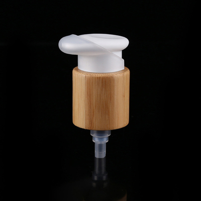 Spring pump, powder pump, cleanser essence lotion pump with bamboo wood
