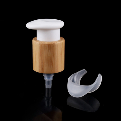 Spring pump, powder pump, cleanser essence lotion pump with bamboo wood