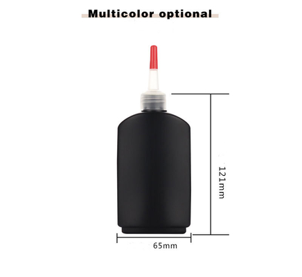 120ml plastic bottle, HDPE pointed mouth plastic bottle, glue packaging bottle, cosmetic nail polish remover bottle