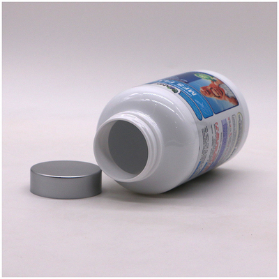 400ml PET HDPE health care bottle, food grade gasket, bright white plastic bottle