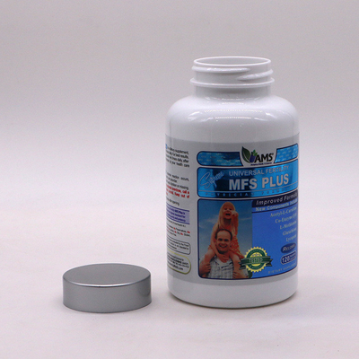 400ml PET HDPE health care bottle, food grade gasket, bright white plastic bottle