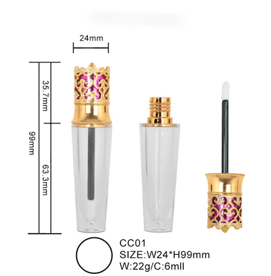 Crown shape lip gloss lip glaze tube, lipstick tube