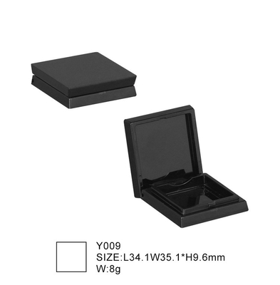 Plastic Refill Round Full Clear Transparent Empty Cosmetic Container with Mirror Paper Pressed Pp Square Box Compact Pow