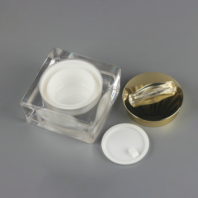 Factory Wholesale Cheap The New 15G/30/50G Round Plain Face Film Cream Square Acrylic Bottle