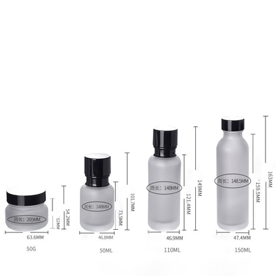 wholesale frosted lotion pump bottle 50g 50ml 110ml 150ml cosmetic skin care packaging