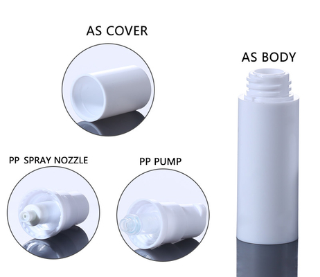 5ml 10ml white cosmetic pump bottle spray bottle/lotion airless pump bottle