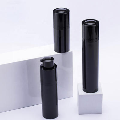 15ml 30ml 50ml cosmetic black airless bottle packaging airless bottle black cosmetic pump bottle