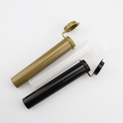 Waterproof Airtight Smell Proof Child Resistant Cap Black Pre Rolled Cones Tube Container for smoking