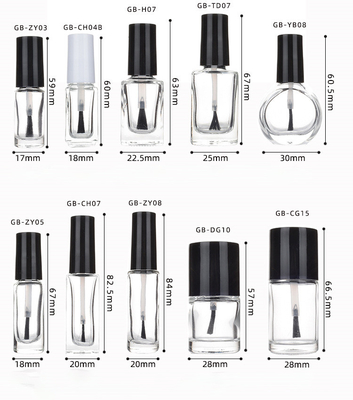 2.5ML/4ML/5ML/10ML/12ML/15ML/ nail polish bottles, a variety of glass nail polish bottles