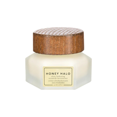 30g 50g cream bottle with wooden lid, polygonal glass jar, sealed honey jar