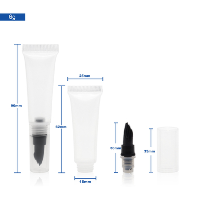 PE hose silicone brush head 5ML10ML massage eye cream cosmetic universal packaging lip gloss