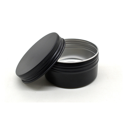 5ml --200ml Black Round Aluminum Can Christmas Candle Containers Empty Pomade Packaging Lip Balm Tin