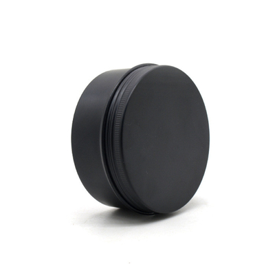 5ml --200ml Black Round Aluminum Can Christmas Candle Containers Empty Pomade Packaging Lip Balm Tin