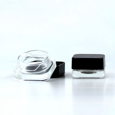 Eye cream bottle cream bottle square round brown frosted transparent screw cap thick bottom 3g 5g15g