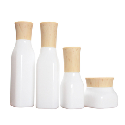 40ml/100ml/120ml square glass bottle toner spray bottle, cosmetic set bottle 50g lotion cream mask bottle