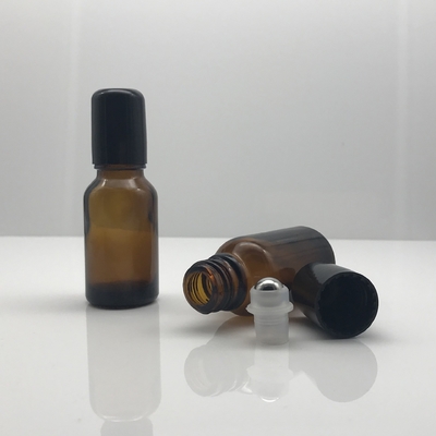 15ML Brown essential oil bottle medicated oil bottle massage oil bottle roller glass bottle