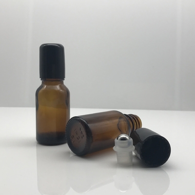 15ML Brown essential oil bottle medicated oil bottle massage oil bottle roller glass bottle