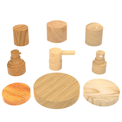 Imitation bamboo wood grain plastic cap Cosmetic bottle wood grain cap
