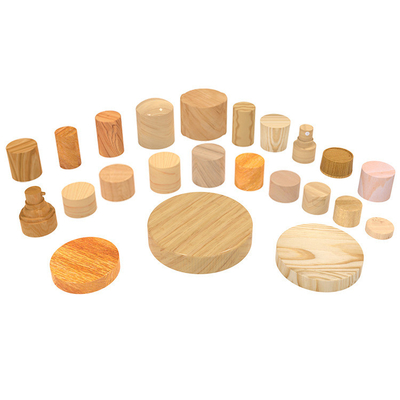 Imitation bamboo wood grain plastic cap Cosmetic bottle wood grain cap