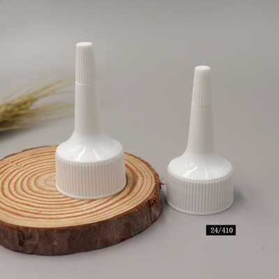 24/410 Plastic pointed mouth cap plastic dropper cap white dropper tip cap