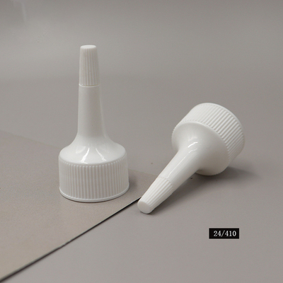 24/410 Plastic pointed mouth cap plastic dropper cap white dropper tip cap