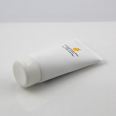 Cream White Facial Cleanser Plastic 100ML Soft Tube Cosmetic Empty Packaging Hose With Flip Top Cap