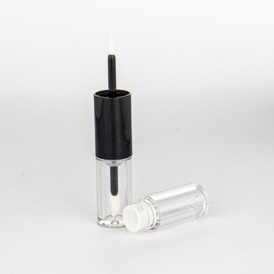 4ml*2 Double Sided Lip Gloss Tube 2022 Private Label Lip Glaze Tubes 8ml Clear Double End Lip Gloss Tubes With Brush