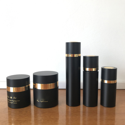 100ml 30ml 50g 30g Unique New Round Black Rose Gold Mini Small Square Plastic Skin Lotion Bottle With Pump