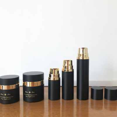 100ml 30ml 50g 30g Unique New Round Black Rose Gold Mini Small Square Plastic Skin Lotion Bottle With Pump