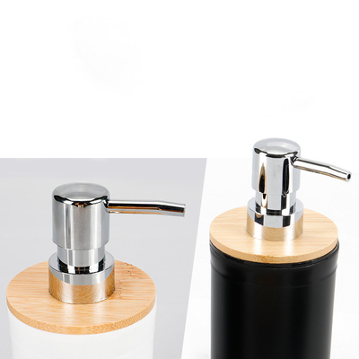 Wholesale Custom Logo Empty Hand Sanitizer Bottle 200ml 280ml Shampoo Bottle Conditioner With Bamboo Cap