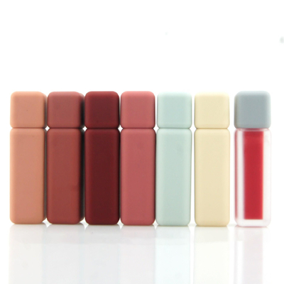 5ML Hot Sale Empty Luxury Rubber Paint Soft Touch Square Plastic Lipgloss / Lipstick/ eyelashes Packaging Tube Lip Gloss