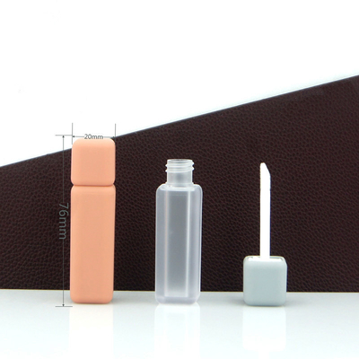5ML Hot Sale Empty Luxury Rubber Paint Soft Touch Square Plastic Lipgloss / Lipstick/ eyelashes Packaging Tube Lip Gloss