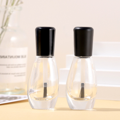 ,15ml Transparent Nail Polish Bottle Customized Scrub Shading Nail Art Bottle with Brush