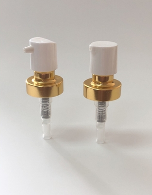 20mm Anodized Aluminum Bayonet Lotion Pump Gold/Silver Plastic Cover