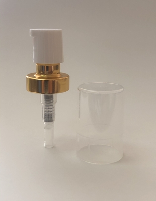 20mm Anodized Aluminum Bayonet Lotion Pump Gold/Silver Plastic Cover