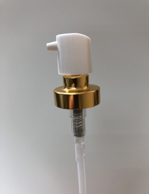 20mm Anodized Aluminum Bayonet Lotion Pump Gold/Silver Plastic Cover